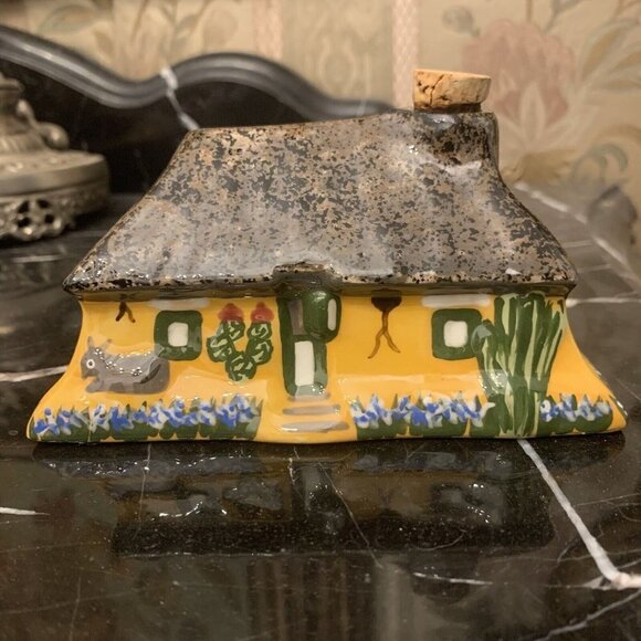 Dutch Antilles Ceramics. Cunucu House w Donkey. Empty Bottle w Cork. AL - Picture 1 of 7